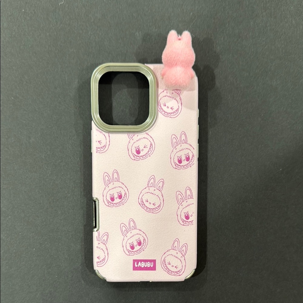 Labubu Pink Phone Case (iPhone 16 pro Max)